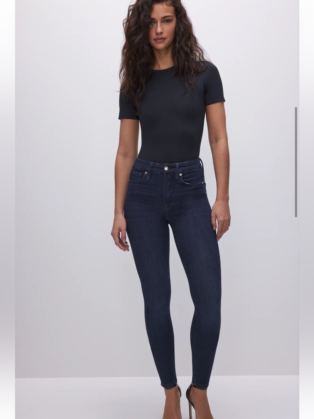 Good American Good Legs Skinny Jean Mid Rise Size 4